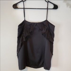 Cami NYC Black 100% Silk Tank Top